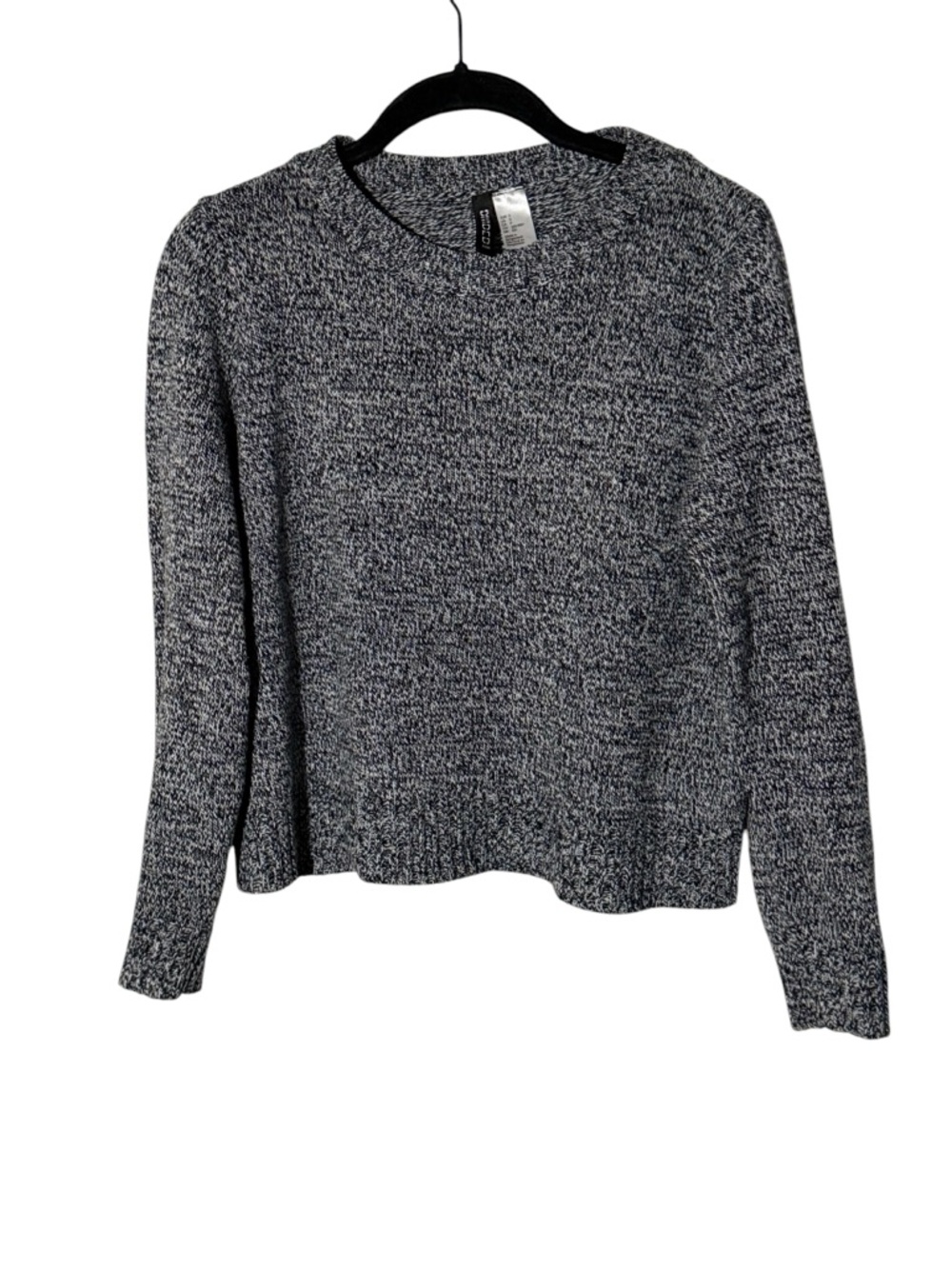 Divided H&M Gray Marled Knit Long Sleeve Top Size Small